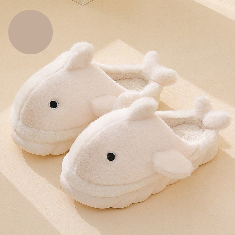 Shark Slippers Soft Sole Furry Shoes