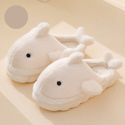 Shark Slippers Soft Sole Furry Shoes