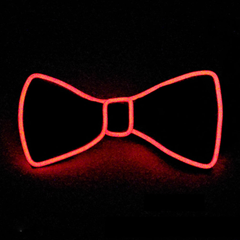 Tie Wedding Party Decoration Neon LED Luminous Bow Tie