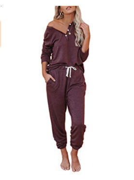 Women Casual Sweatshirt And Drawstring Tracksuit