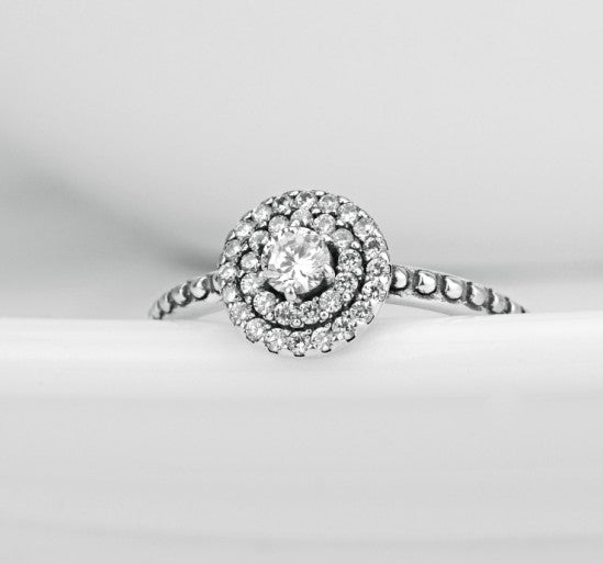 925 Sterling Silver Diamante Ring - Be You Cute Boutique