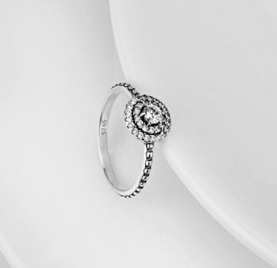 925 Sterling Silver Diamante Ring