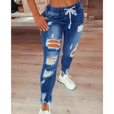 Jeans Slim Slimming Women'S Jeans Trousers