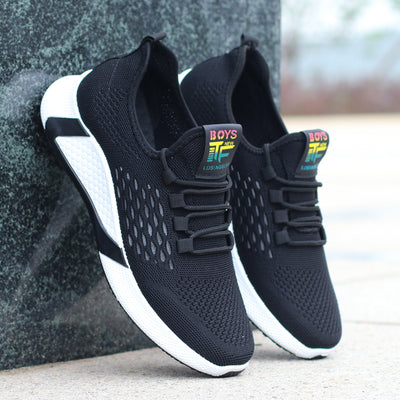 Men Sports Shoes Non-slip Low-top Running Shoes