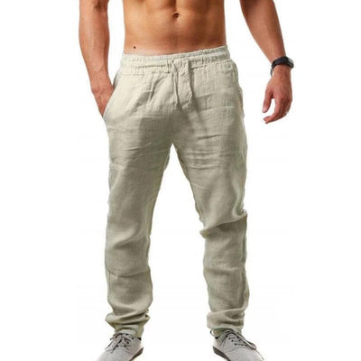 Cotton And Linen Loose Casual Sports Trousers