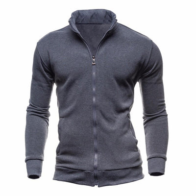 Turtleneck Full Zip Cardigan Mens Coat Sweater