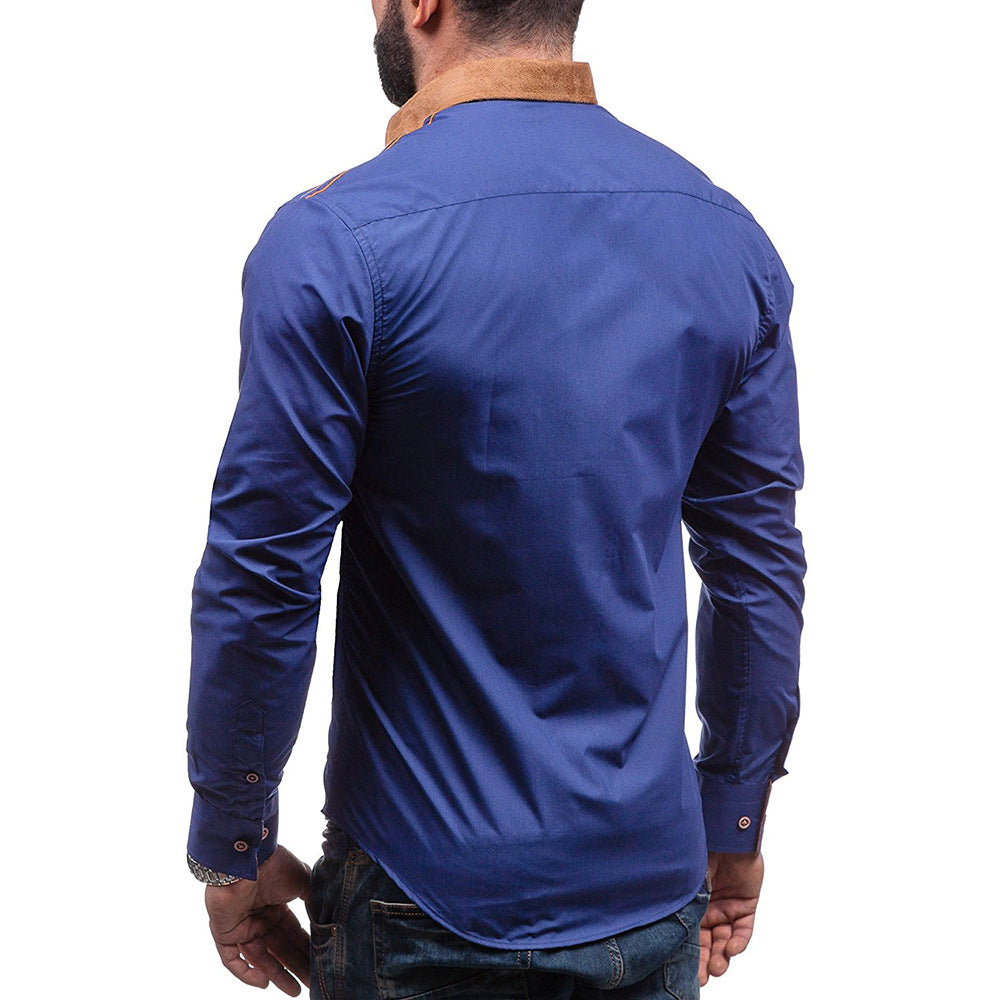 Casual Men's Loose Long-sleeved Shirt