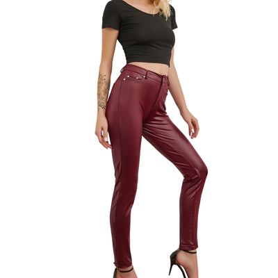 Women's Casual Leather Pants