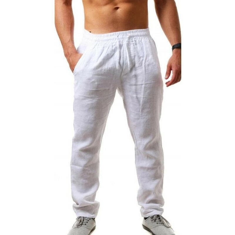 Cotton And Linen Loose Casual Sports Trousers