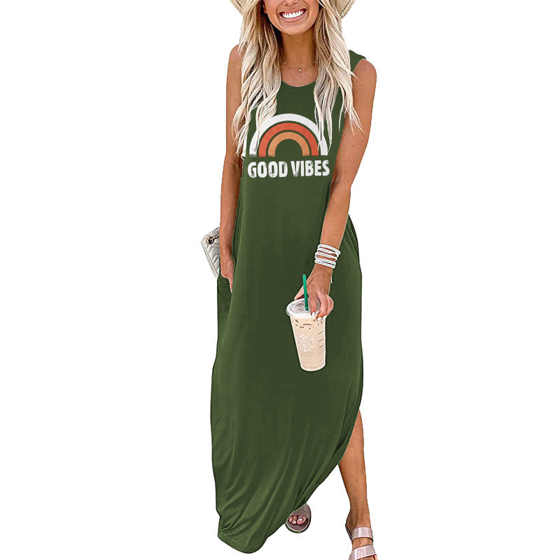 Casual Sleeveless Maxi Dress