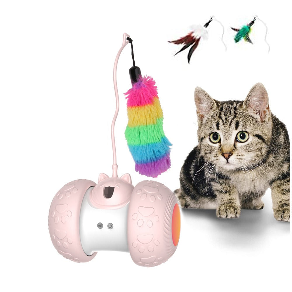 Cat Teaser Toy Leaky Led Light Emitting Ball Charging Electric Rolling Ball