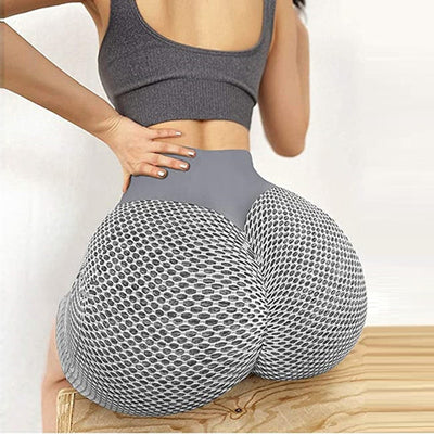 High Waist Shorts Pockets Leggings Push Up Gym Jogging Running Shorts