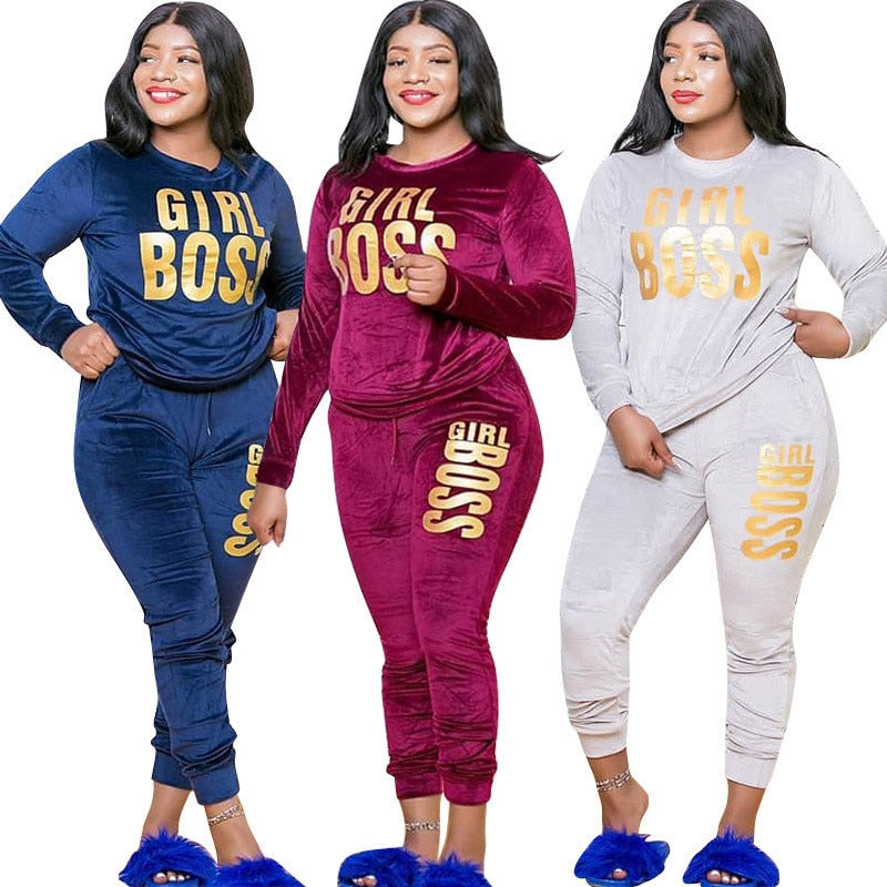 pullover two-piece suit plus size sports set xxxxl