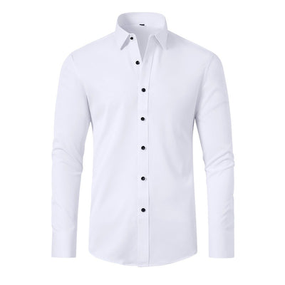 Men's Long Sleeve Shirt Mercerized Vertical Sense