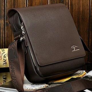 Men Kangaroo Leather Shoulder Bags