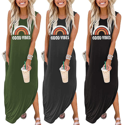 Casual Sleeveless Maxi Dress