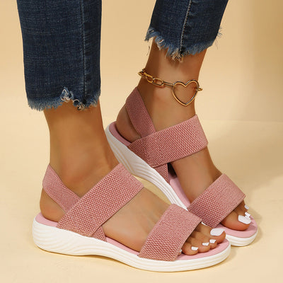 Double-strap Sandals Women Platform