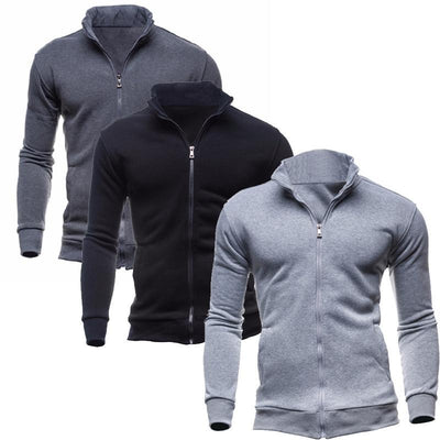 Turtleneck Full Zip Cardigan Mens Coat Sweater