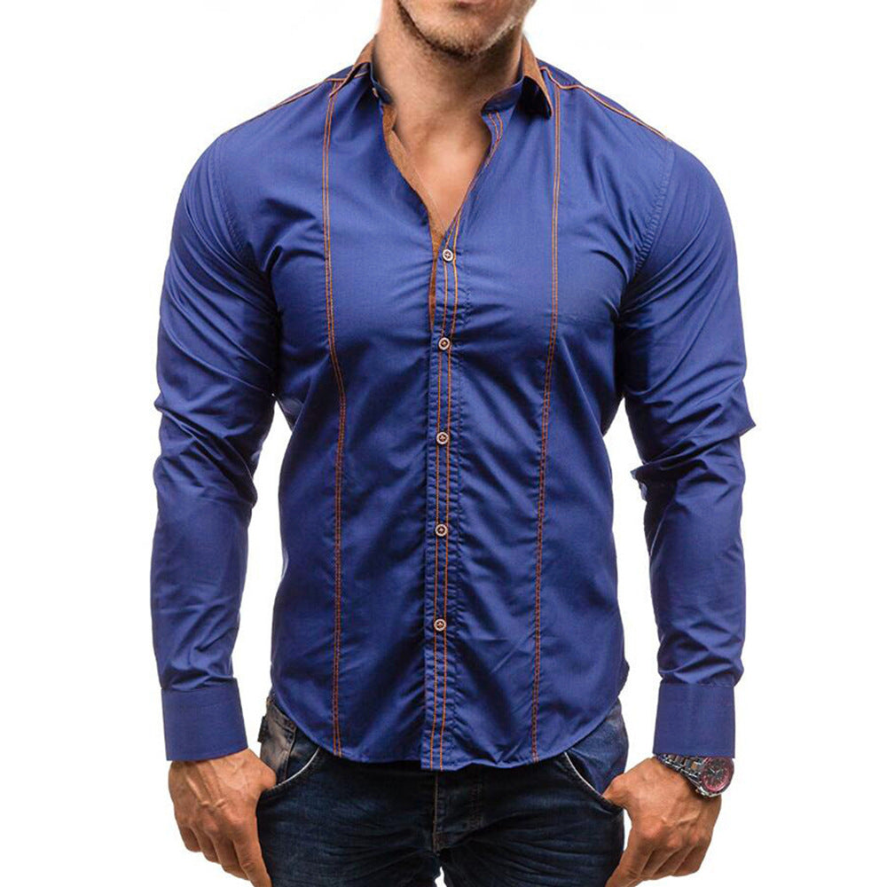 Casual Men's Loose Long-sleeved Shirt