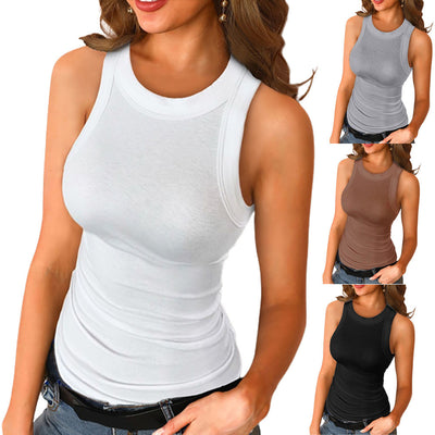 Basic Shirt Round Neck Sleeveless