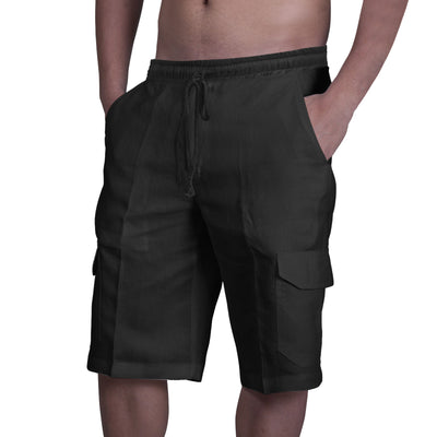 Multi Pocket Tie Men's Beach Cargo Pants