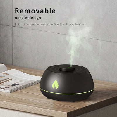 Flame Aromatherapy Diffuser 7 Colors Flame Light Home Air Humidifier 130ML USB Room Fragrance Essential Oil Diffuser