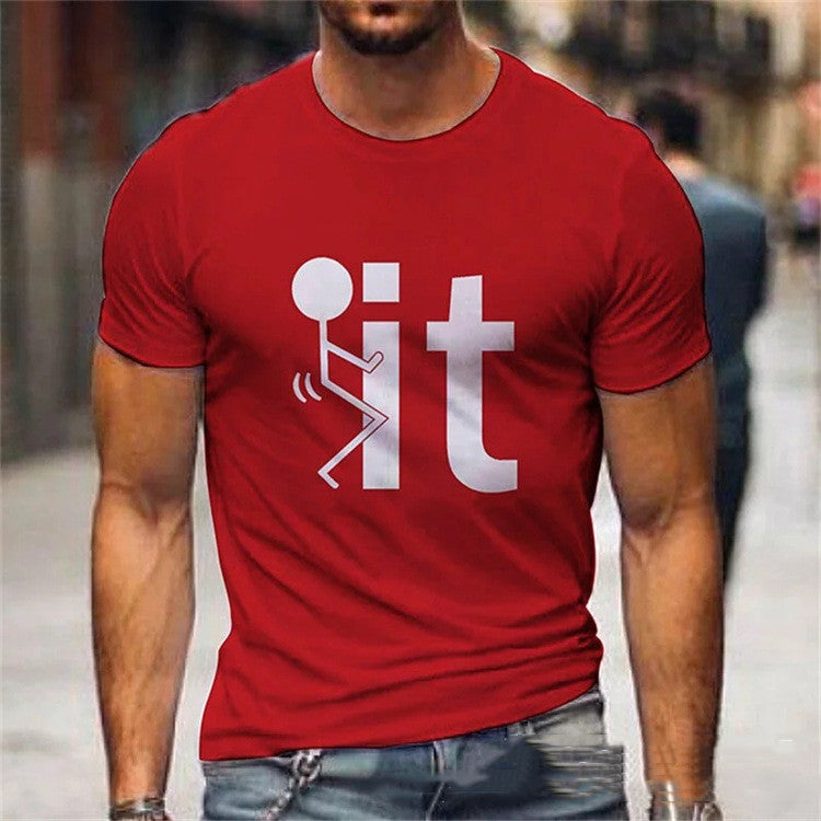 Unisex Fashion Casual Alphabet Print trumpomis rankovėmis