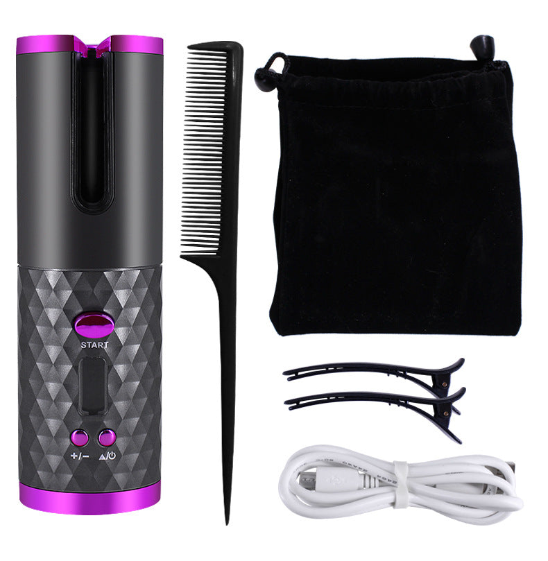 Rechargeable Automatic Hair Curler Women Portable Hair Curling Iron