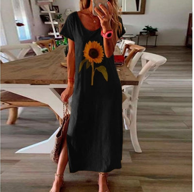 Sunflower Plant Style Dress