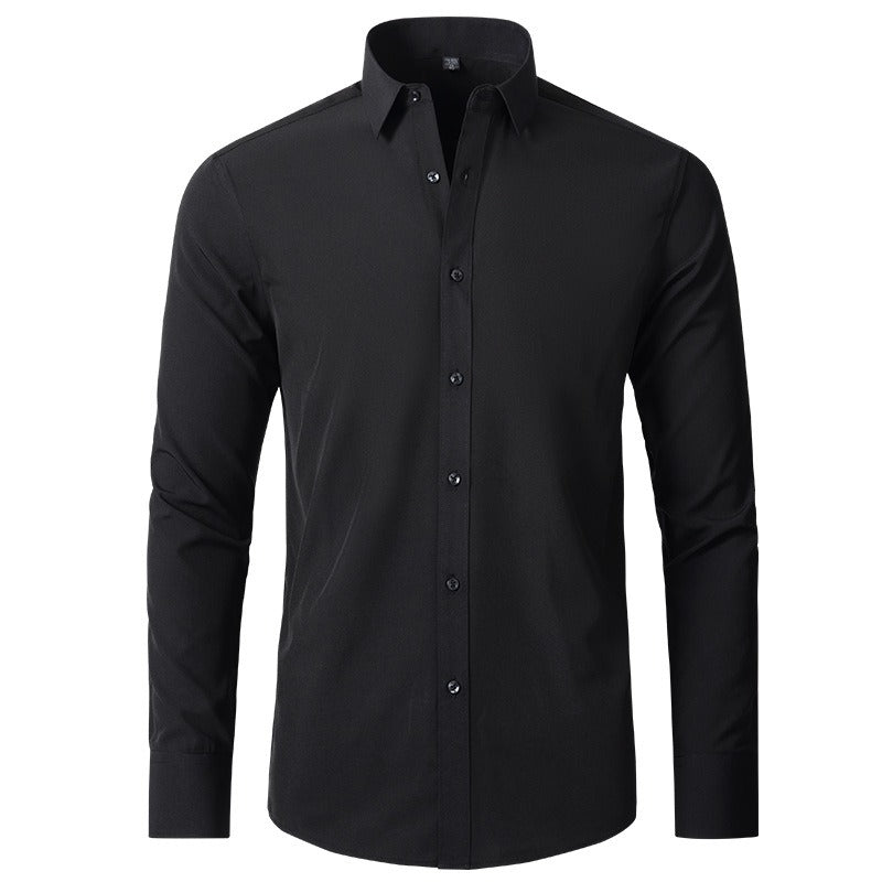 Men's Long Sleeve Shirt Mercerized Vertical Sense