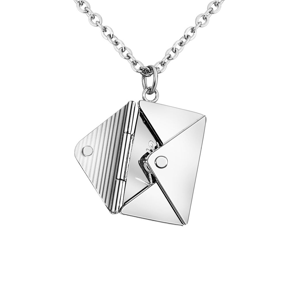 Women Lover Letter Envelop Necklace - Be You Cute Boutique