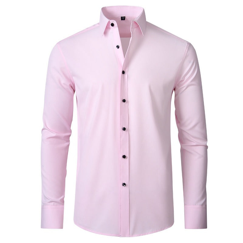 Men's Long Sleeve Shirt Mercerized Vertical Sense