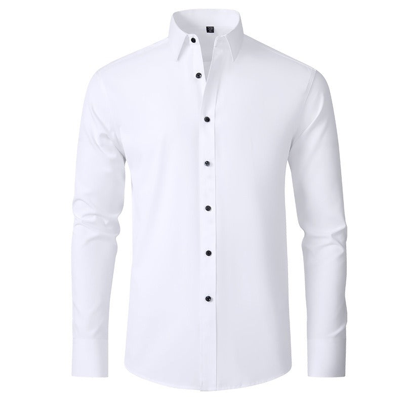 Men's Long Sleeve Shirt Mercerized Vertical Sense