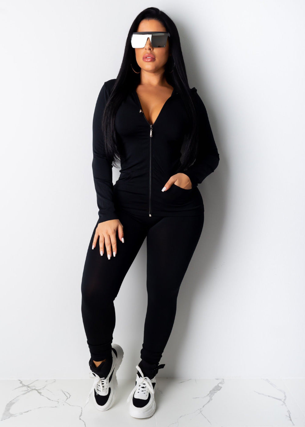 Women Two Piece Set Tracksuit  Top+Pant