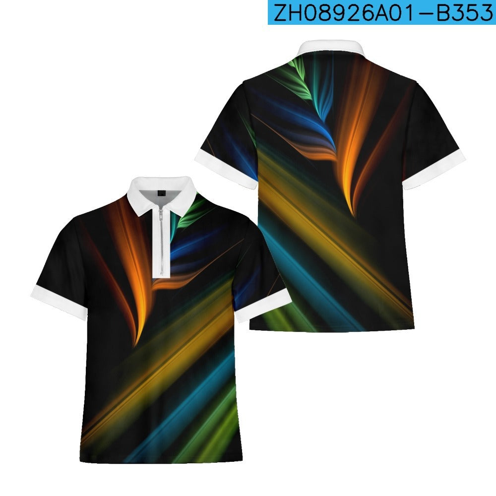 Creative 3D Printing Short Sleeve Daily Casual