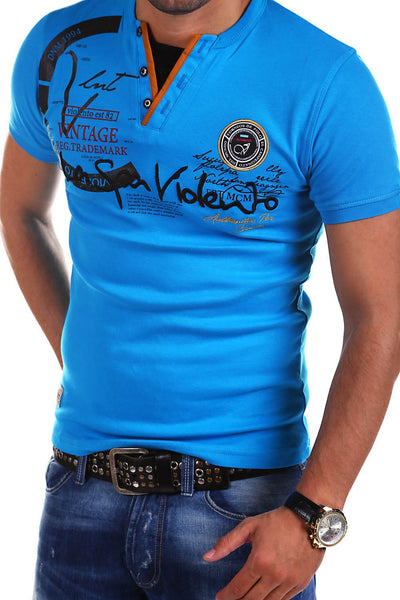 Men's Slim V-neck Short-sleeved T-shirt