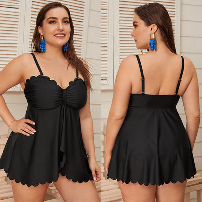 Plus Size Push-Up Bottoms Two Piece Set