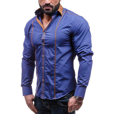 Casual Men's Loose Long-sleeved Shirt