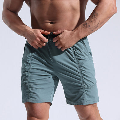 Athletic Shorts With Pockets And Elastic Waistband Cargo Shorts