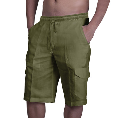 Multi Pocket Tie Men's Beach Cargo Pants