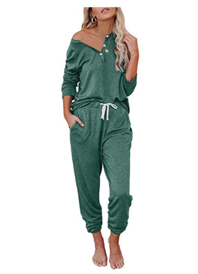 Women Casual Sweatshirt And Drawstring Tracksuit