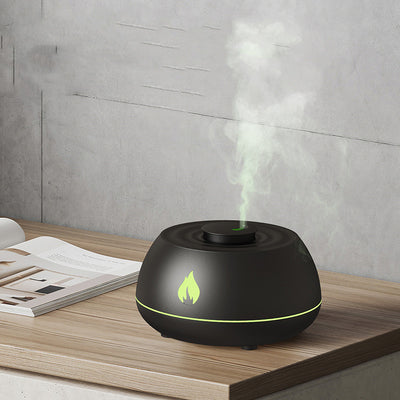 Flame Aromatherapy Diffuser 7 Colors Flame Light Home Air Humidifier 130ML USB Room Fragrance Essential Oil Diffuser