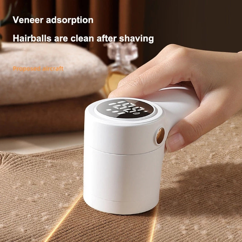 New Lint Remover Electric Hairball Trimmer Smart LED Digital Display Fabric USB